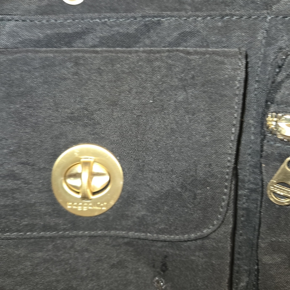 Baggallini Tulum Black Tote Travel Bag Handbag Zip - Picture 5 of 16